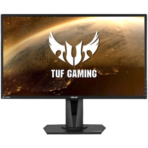 Monitor gaming LED IPS Asus TUF 27", WQHD, DisplayPort, 1ms, 165Hz, G-Sync, HDR-10, Negru, VG27AQ