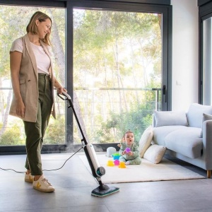 Mop cu aburi Cecotec HydroSteam 3030 Active, 1500 W, 0.33 l, Debit abur 30 g/min, 3 niveluri - Img 2