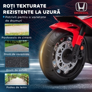 Motocicleta electrica copii Re-Bloom, 6V 4.5A, 3 km/h, PP/metal, 90x44x52 cm, autonomie 45 min, varsta 3-5 ani, 30 kg, rosu - Verificat A · Re-Bloom - Img 6