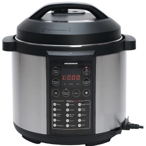 Multicooker cu gatire sub presiune Heinner HPCK-6IX, 3.8 L, 15 programe, vas antiadeziv detasabil, presiune reglabila, timer, display led, inox, Resigilat, Grad A