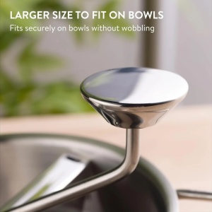 Navaris storcator alimente inox, bol Ø20.5cm, 3 site interschimbabile 3/5/8mm, pentru piure/supe/sosuri, argintiu - Verificat A · Re-Bloom - Img 2