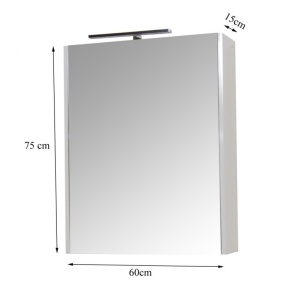 Oglinda baie cu dulap GN5011 - 60 cm - Img 3