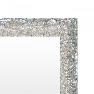 Oglindă de perete Hayley, argintie, 42 x 92 cm - Img 3