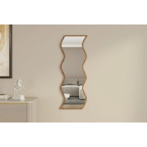 Oglinda de perete Re-Bloom Hanah Home, MDF 100%, 40x120x2.2 cm, alb/nuc - Verificat A · Re-Bloom - Img 3