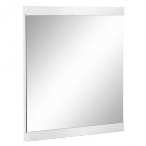Oglinda Otto, sticla/lemn, alb, 80 x 73 x 5 cm