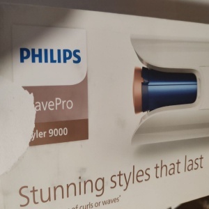 Ondulator automat Philips SenseIQ WavePro Seria 9000 BHB968/00, tehnologie SenseIQ, 4 setari de temperatura, 4 setari de timp, 3 directii ondulare, ingrijire cu ioni, Resigilat, Grad A - Img 2