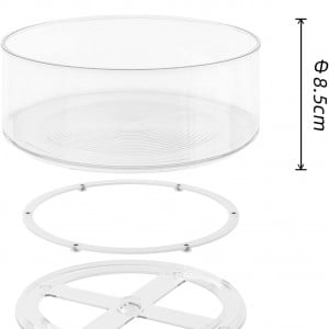 Organizator Ronlap, otel inoxidabil/acril, alb/transparent, 23,5 x 8,5 cm