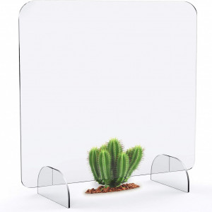 Panou despartitor pentru birou Lf Loiaafel, plexiglas, transparent, 69,3 x 60 x 60 cm