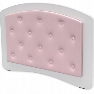 Pat pentru copii Megi, cu spatiu de depozitare, alb/roz, 203 x 95 x 65 cm - Img 2