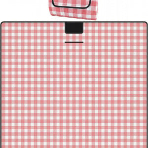 Patura pentru picnic Victarvos, PEVA, rosu/alb, 200 x 200 cm