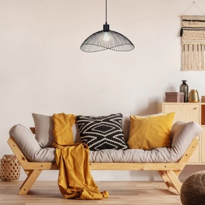 Pendul Rabalux Iduna, 1xE27, negru mat