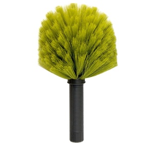 Perie compatibila cu manerul extensibil DocaPole, cauciuc/silicon, negru/galben