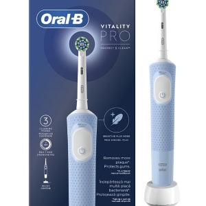 Periuta de dinti electrica Oral-B Vitality Pro, Curatare 3D, 3 programe, 1 capat, Albastru, Resigilat, Grad A - Img 3