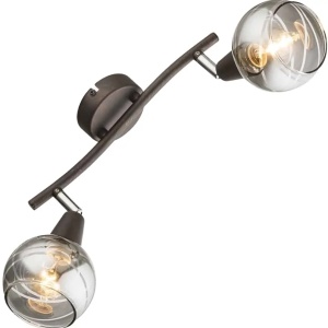 Plafoniera Globo Lighting Isla, 2xE14, fumuriu-ruginiu