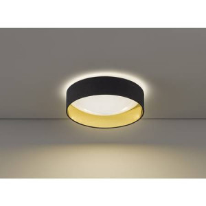 Plafoniera LED Sete I rotunda, material textil/acrilic, negru/auriu, diametru 40 cm, 230 V, 22W - Img 5