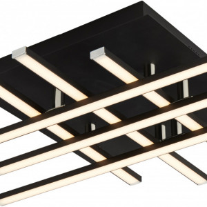 Plafoniera Matrix, LED, negru, 46 x 9 x 46 cm, 23w - Img 3