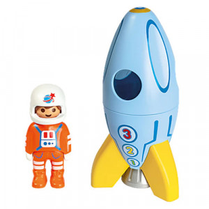 Playmobil 1.2.3 - Astronaut cu racheta - Img 2