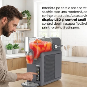 Produs Resigilat APARAT DE FACUT GRANITA 6 ÃŽN 1 HEINNER FreezeFun HSLM-DW26DGREY, PUTERE: 220W - Img 13