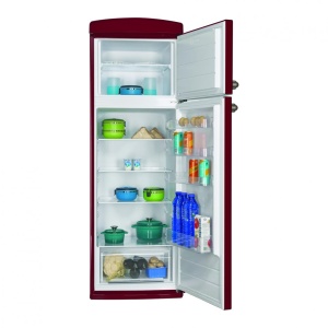 Produs Resigilat FRIGIDER CU DOUA USI FRAM FDD-VRR311BDF+, 311L (242+69), CLASA F, CONTROL MECANIC CU TERMOSTAT AJUSTABIL, LUMINA LED, RAFTURI DE STICLA, DEZGHETARE AUTOMATA FRIGIDER, BURGUNDY - Img 3
