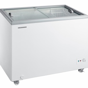 Produs Resigilat Lada frigorifica cu capac glisant Heinner HSF-M255WHC, clasa energetica: C, functionare convertibila (Frigider/Congelator), capac glisant din sticla, capacitate totala: 255L, control mecanic cu termostat ajustabil, 1 cos - Img 2