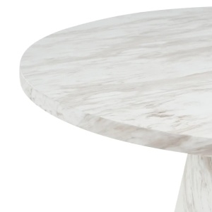 Produs Resigilat Masa de dining Re-Bloom Mere, MDF, 120x120x74 cm, 4 persoane, 120 kg, alb/gri - Verificat A - Img 3