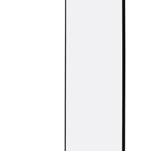 Produs Resigilat Paravan de dus Re-Bloom Waspam, 80x190 cm, sticla securizata 6mm, aluminiu/inox, usa reversibila, negru transparent - Verificat A