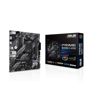 Produs Resigilat Placa de Baza ASUS PRIME B550M-K ARGB AM4, 2x DDR4, 1x DP 1x HDMI, 1x PCIE 4.0 x16 1x PCIE 3.0 x16 1x PCIE 3.0 x1, 2x M.2 4x SATA 6GB/s, mATX