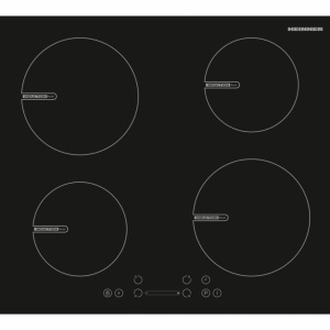 Produs Resigilat Plita incorporabila Heinner HBHI-V594BSC, Inductie, 4 zone de gatit, Boost 4 zone, Control touch-glisare, Timer, Oprire automata, Protectie copii, Detectare automata a vasului de gatit, Indicator de caldura reziduala, Putere: 7400W, Dimen