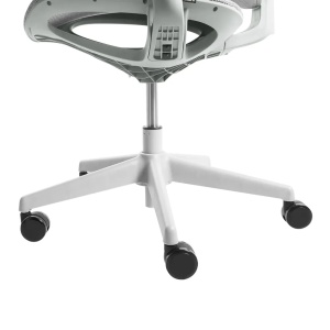 Produs Resigilat Scaun de birou Re-Bloom Aeri, plasa/polipropilena, 60x60x93-103 cm, 150 kg, gri deschis - Verificat A - Img 5