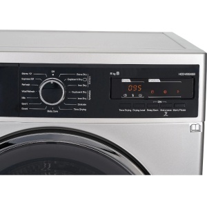 Produs Resigilat Uscator de rufe cu condensare Heinner HCD-V804SB, Capacitate incarcare 8kg, Clasa energetica B, 15 programe de uscare, Design elegant cu panel negru si usa cromata, Display LED, Program rapid camasi 12 min, Program expres 29 min, Program - Img 2