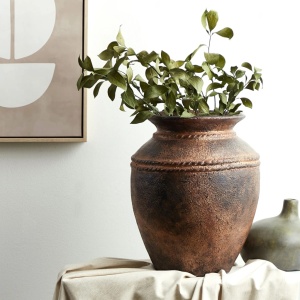 Produs Resigilat Vaza decorativa Re-Bloom Puchong, ceramica, 32x32x40 cm, cupru - Verificat A - Img 6