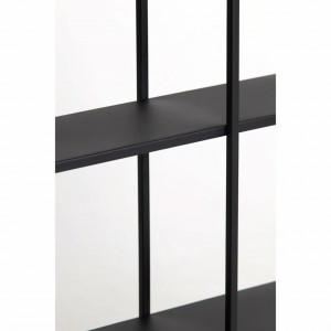 Raft de perete Molise, metal, negru, 60 x 13 x 60 cm