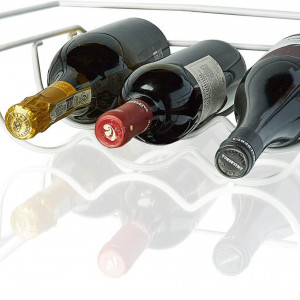 Raft pentru sticle de vin BEARTOP, metal, alb, 31,5 x 33 x 12 x 2 cm - Img 3