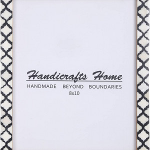 Rama foto Handicrafts Home, lemn, alb/negru, 20 x 25 cm