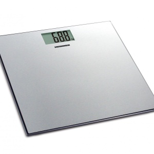 RESIGILAT – CANTAR DE BAIE HEINNER SOFTSILVER 180 HBS-180SS, 180Kg, Platforma din inox, 30x30cm, Display LCD, Inox