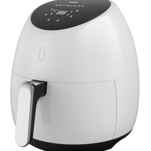 RESIGILAT – FRITEUZA CU AER CALD HEINNER HAF-B2000WH, Putere 2000W, Capacitate cos: 5L, Afisaj digital, Timer max. 60 min, Alb