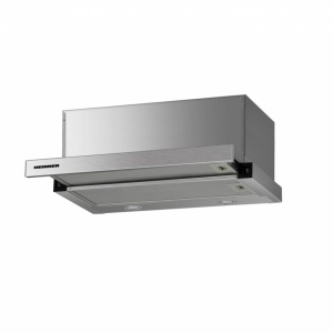 RESIGILAT – HOTA TELESCOPICA HEINNER HTCH-F660IX, Putere de absorbtie 611.79 m3/h, 1 motor, Iluminare LED, 59.5 cm, Inox