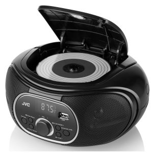 RESIGILAT - Radio cu CD JVC RD-E221B, 2 x 1.3 W RMS, FM/USB/MP3, AUX IN, iesire pentru casti, negru - Img 4
