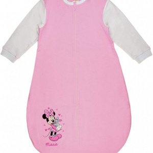 Sac de dormit pentru bebelusi Kleines Kleid, roz/alb, bumbac, 98 , 0-6 luni - Img 1