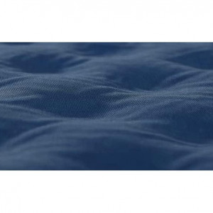 Saltea gonflabila pentru camping Phatrip, spuma cu memorie/textil, albastru inchis, 65 x 200 x 8 cm