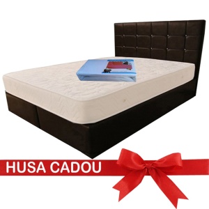 Saltea lux ortopedic DAFIN Salt Confort, 140x190x22 cm, plasa de arcuri tip bonell, fata vara-iarna, fermitate medie - Img 3