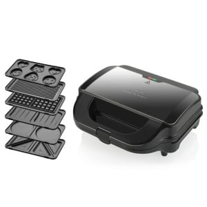 Sandwich-maker 6 in 1, ETA Sorento Plus 5151, 900 W, otel inoxidabil, 6 tipuri de placi detasabile - Img 1