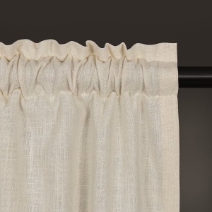 Saole draperie opaca 140x270 cm, bumbac/in, lavabila 30°C, crem - Verificat A · Re-Bloom - Img 4