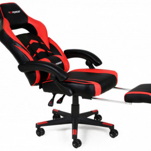 Scaun de gaming GTFORCE Turbo Reclining Sports Racing Gaming Office Desk PC CAR Piele sintetica  (Red) - Img 2