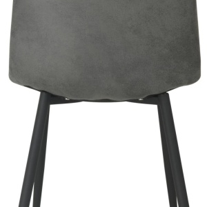 Scaun Nino din microfibră gri 45/88/54,5 cm - Img 3