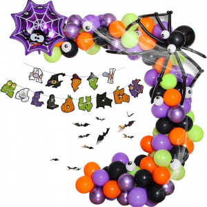 Set 125 decoratiuni Halloween heekpek, multicolor, latex/PVC - Img 3