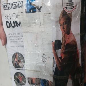 Set 2 gantere Iron Gym, 2x4 Kg, premium, Vinil, Negru, Resigilat, Grad A - Img 3