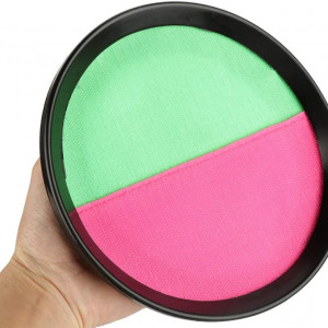 Set 2 palete si o minge Felenny, ABS, verde/roz/negru, 18,2 cm - Img 6