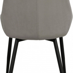 Set 2 scaune Sierra, tapițate, gri, 85 x 49 x 55 cm - Img 3