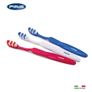 Set 3 Periute dinti Piave Expertise Family perii Medii, capac protectie, perii dispusi multi-nivel - Img 2